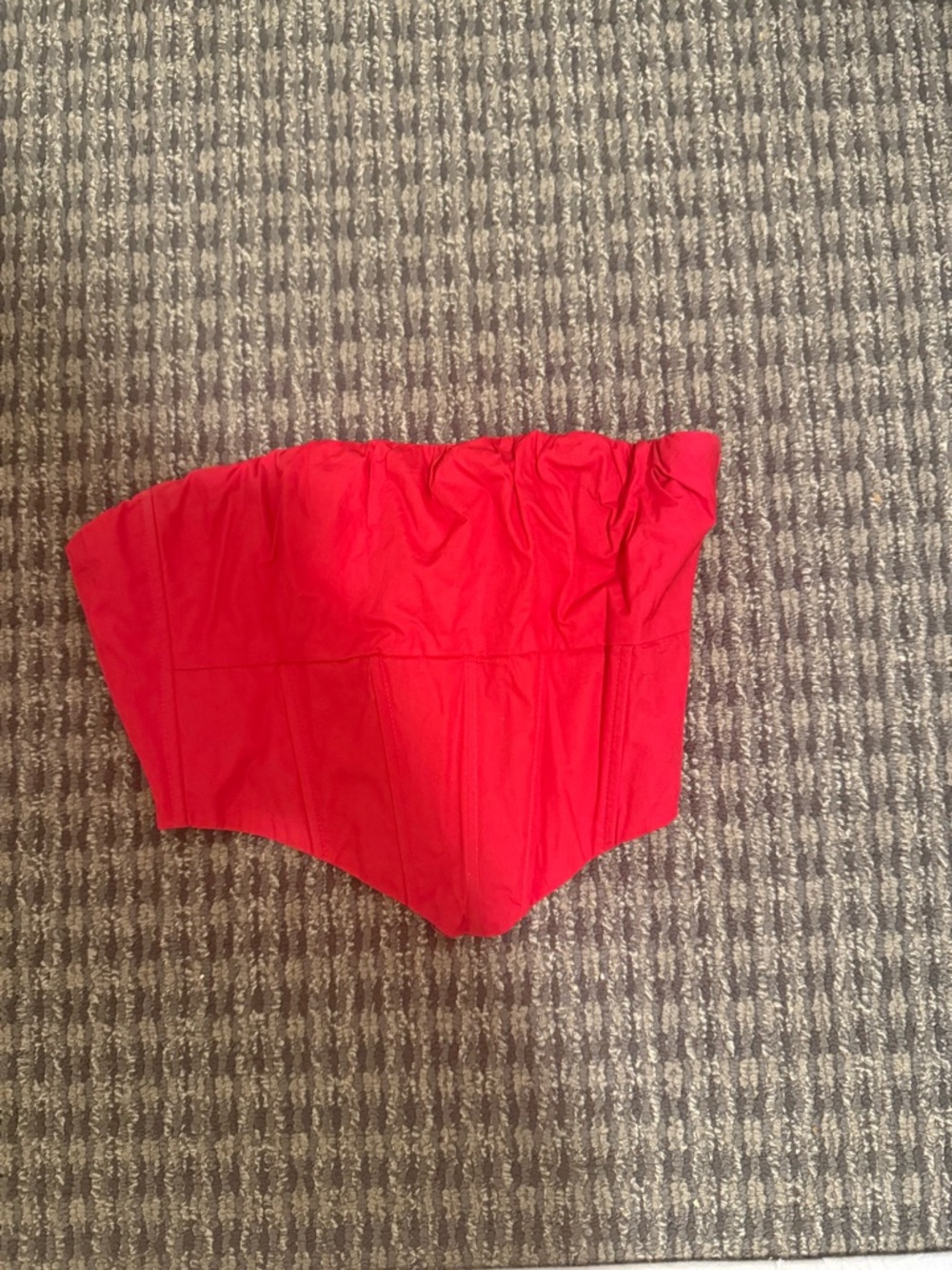 Strapless Red Bustier Top